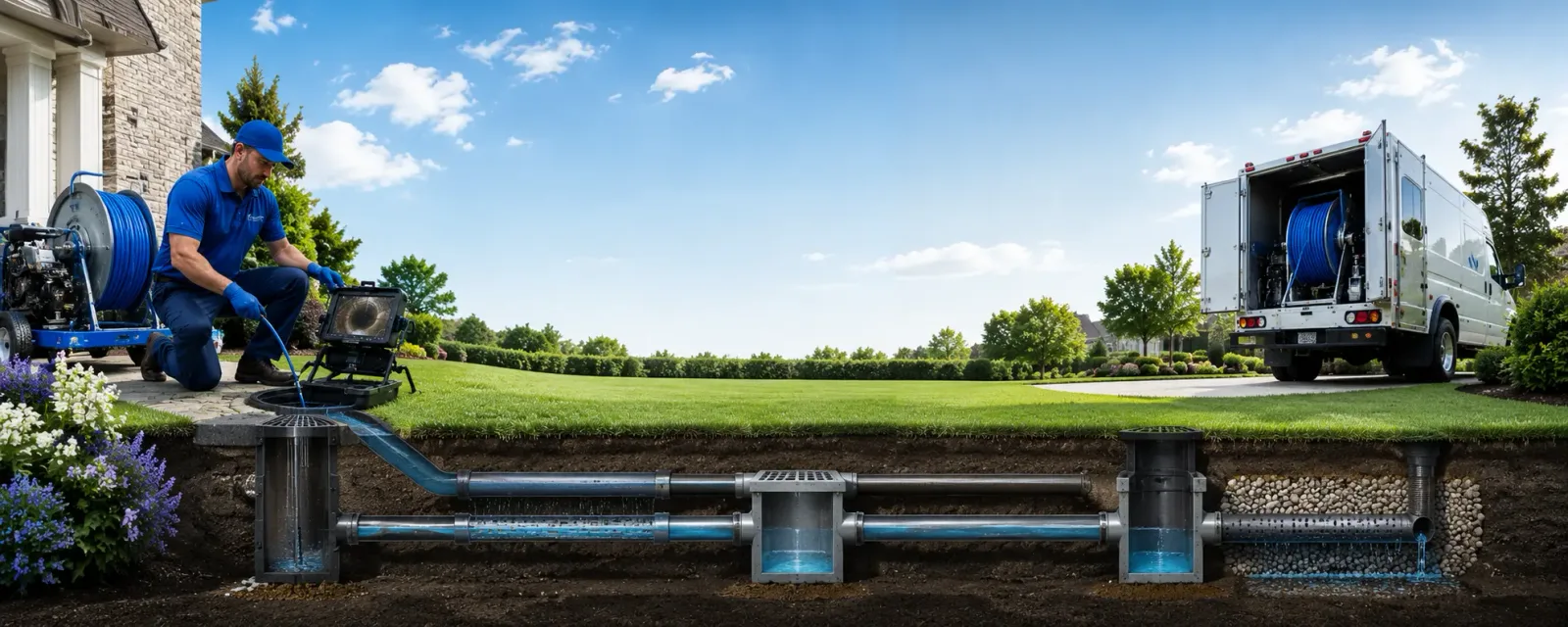 Outdoor drain cleaning information for Dover, OH